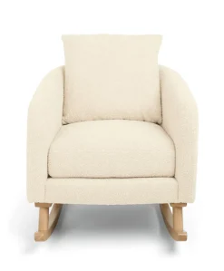 Alma Nursing Chair & Stool - Off White Boucle