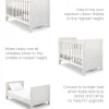 Atlas Cotbed Bundle (4 Piece) - Nimbus White