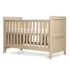 Atlas Cotbed & Luxury Hybrid Twin Mattress Bundle - Light Oak