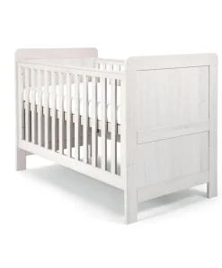 Atlas Cotbed & Luxury Hybrid Twin Mattress Bundle - Nimbus White