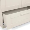 Atlas 3 Piece Cotbed Range with Dresser Changer & Wardrobe - Stone