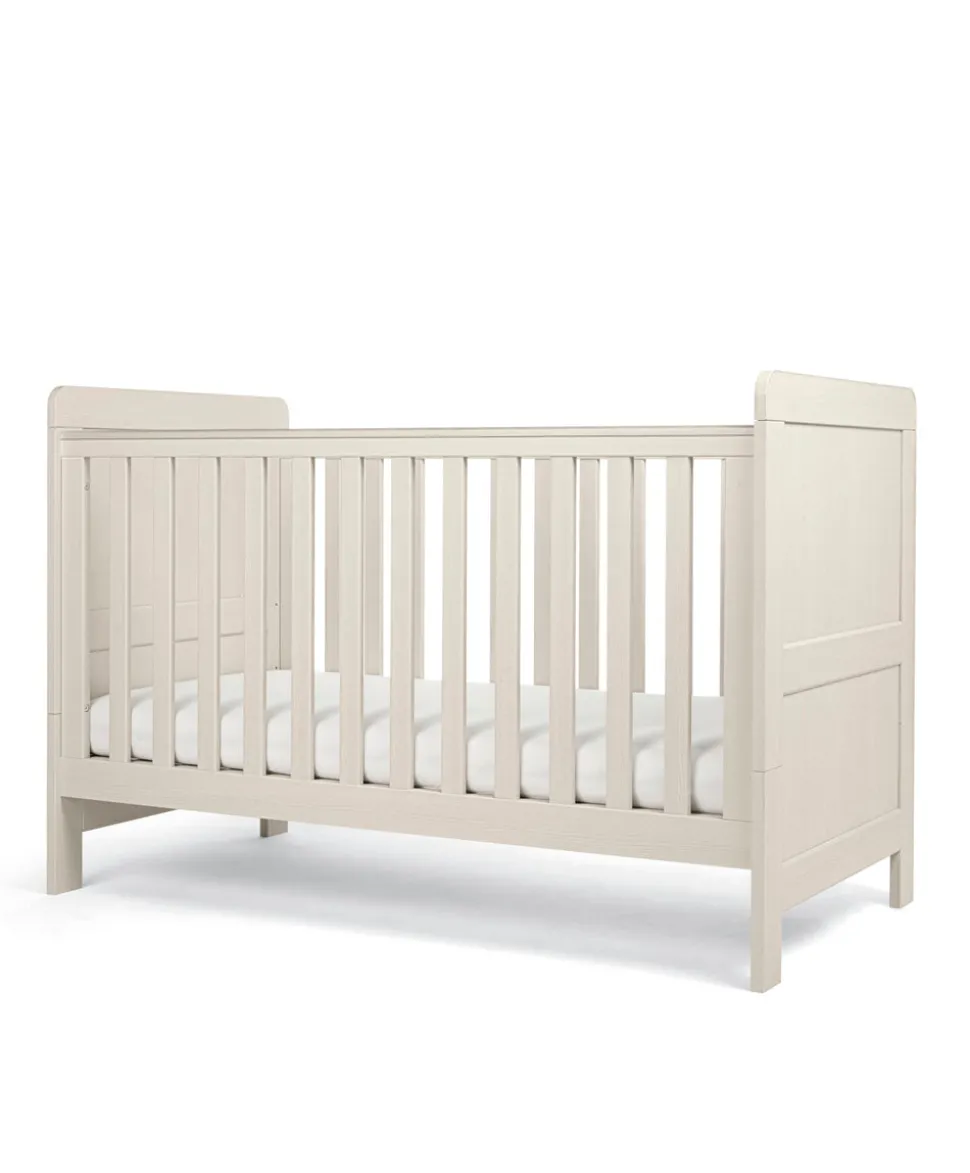 Atlas 2 Piece Small Cotbed Set with Dresser Changer - Stone