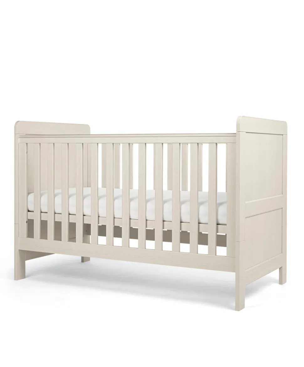 Atlas 2 Piece Small Cotbed Set with Dresser Changer - Stone