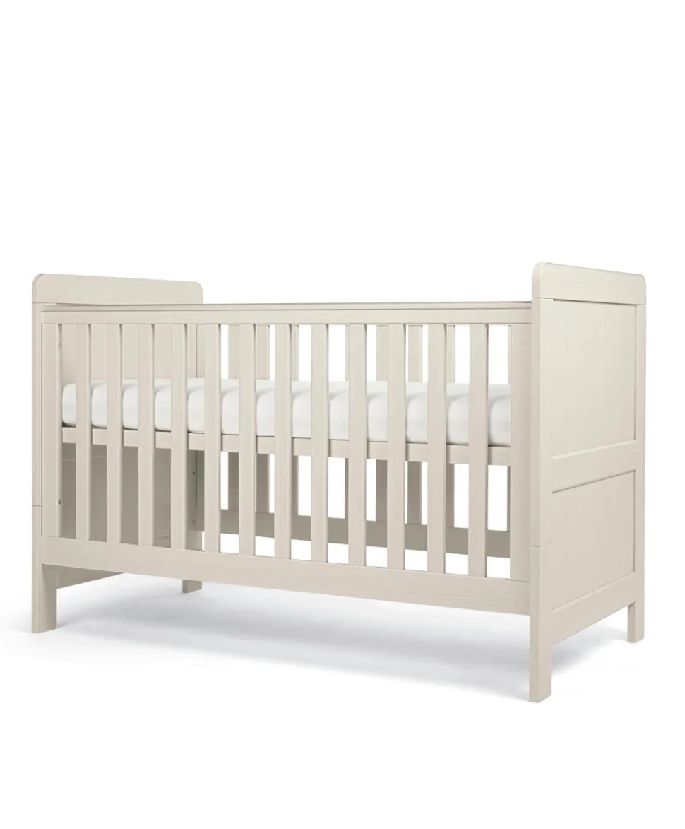 Atlas 2 Piece Small Cotbed Set with Dresser Changer - Stone