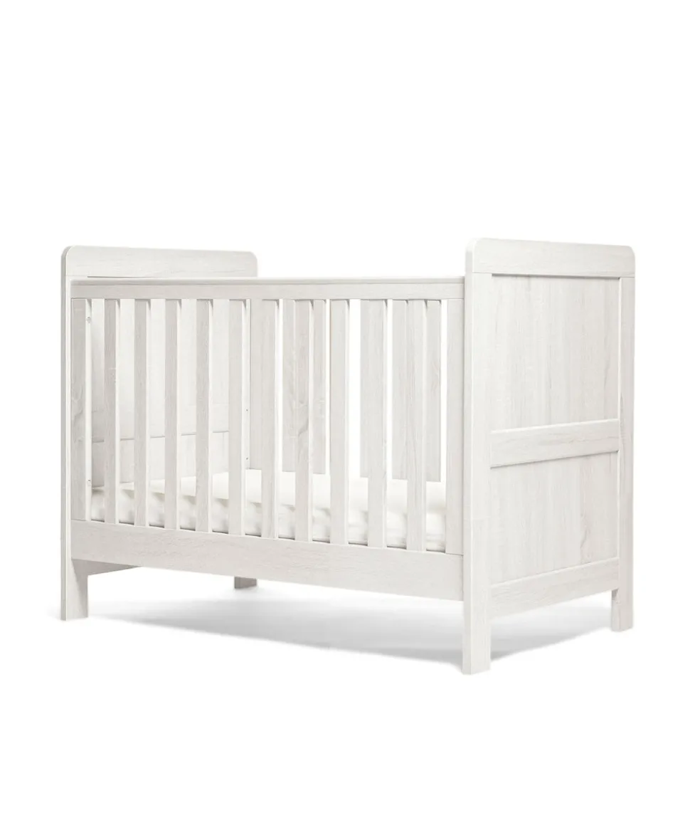 Atlas 2 Piece Small Cotbed Set with Dresser Changer - White