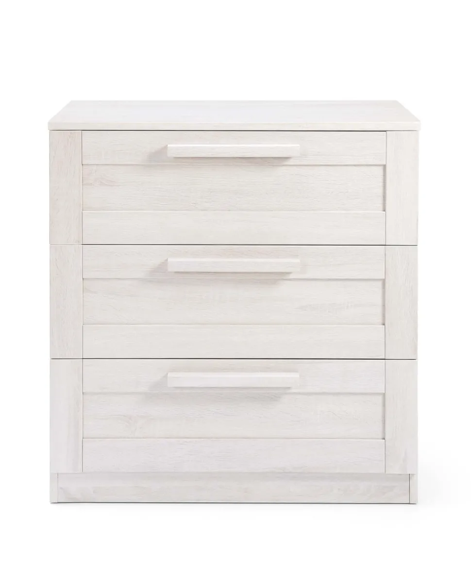 Atlas 2 Piece Small Cotbed Set with Dresser Changer - White