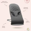 BabyBjörn Baby Bouncer Bliss Woven Petal Quilt - Anthracite
