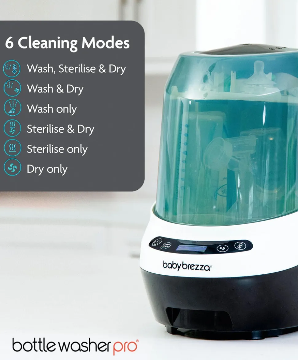 Babybrezza Bottle Washer Pro & Detergent Tablets - White