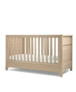 Barton Cotbed With Luxury Hybrid Twin Cotbed Mattress Bundle - Oak