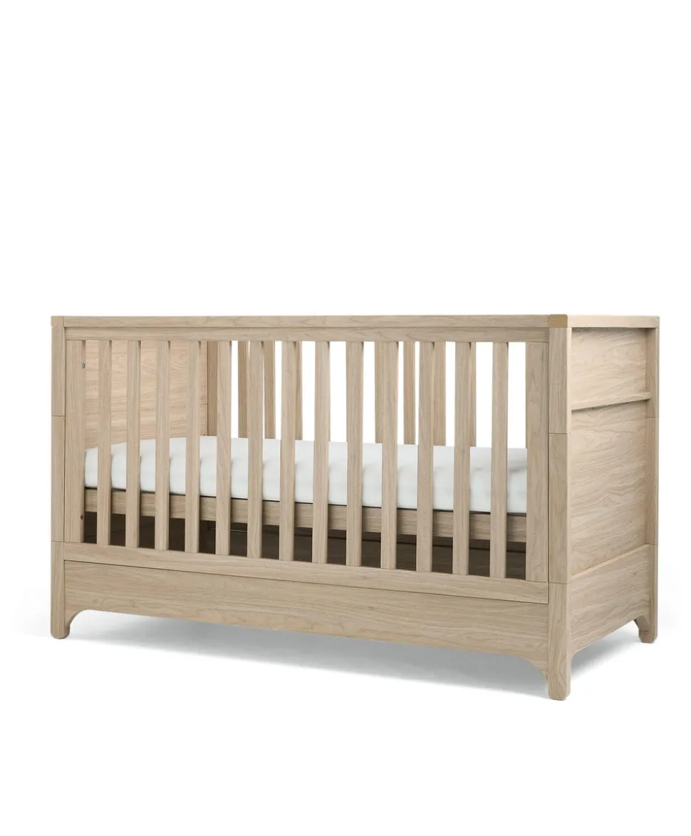 Barton Cotbed With Luxury Hybrid Twin Cotbed Mattress Bundle - Oak