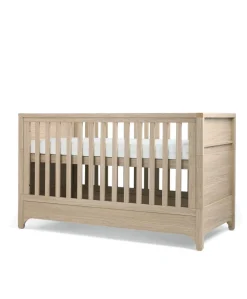 Barton Cotbed With Luxury Hybrid Twin Cotbed Mattress Bundle - Oak