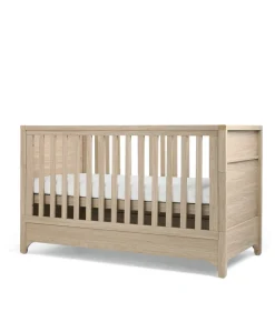 Barton Nursery Bundle With Lua Bedside Crib (6 Piece) - Oak