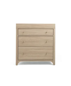 Barton 2 Piece Cotbed Set with Dresser Changer - Oak