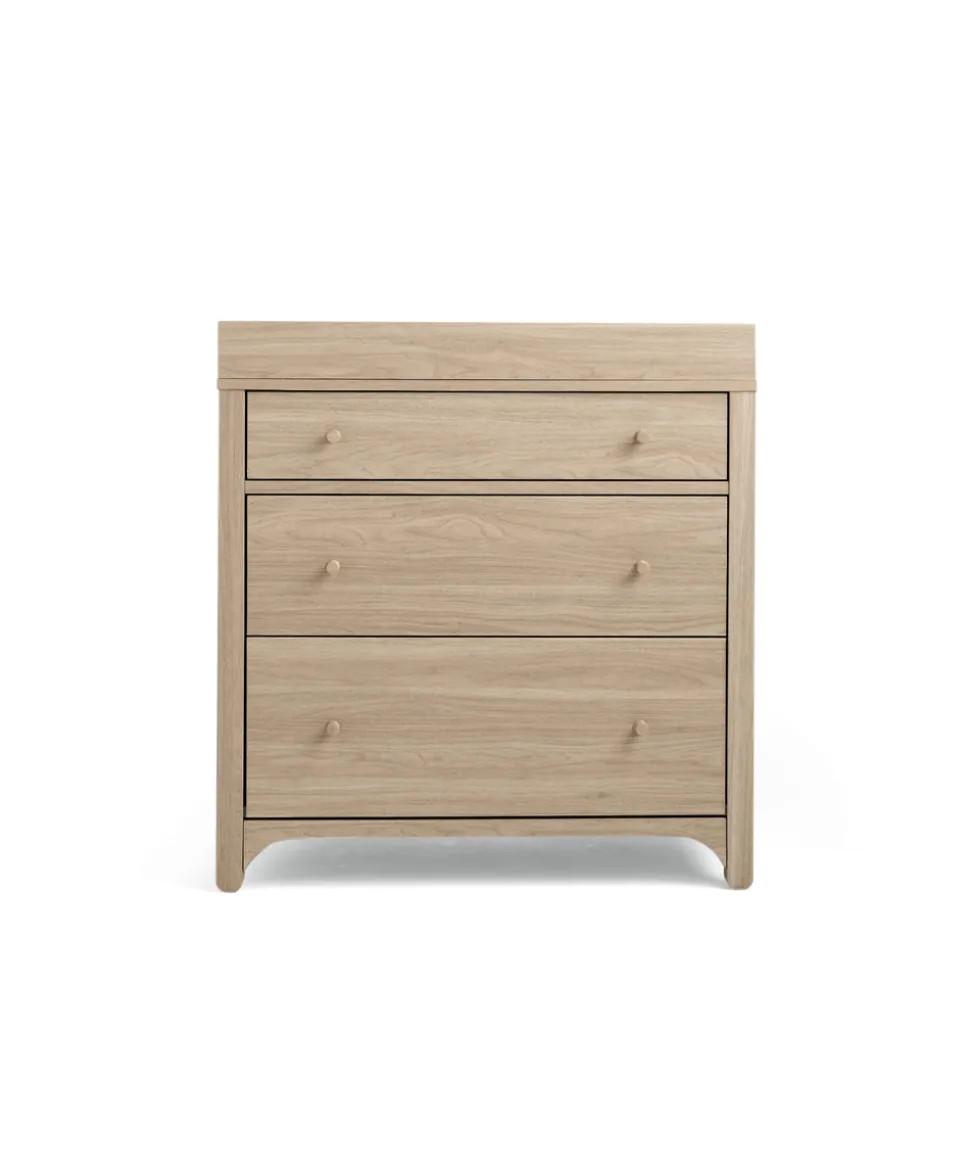 Barton 2 Piece Cotbed Set with Dresser Changer - Oak