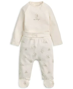 Bear Print Bodysuit & Bottoms Set (2 Pieces)