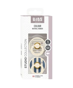 BIBS Dummies Bundles (3 Pieces) – Ivory/Steel Blue