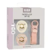BIBS Pacifier & Loop Clip Gift Set - Blush