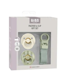 BIBS Pacifier & Loop Clip Gift Set - Sage