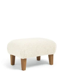 Bowdon Nursing Chair & Footstool Set - Snow Teddy