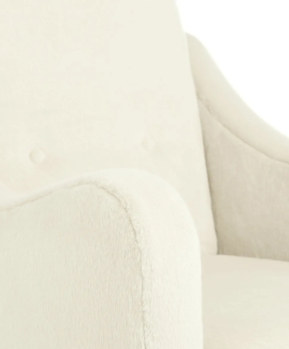Bowdon Nursing Chair & Footstool Set - Feather Sherpa