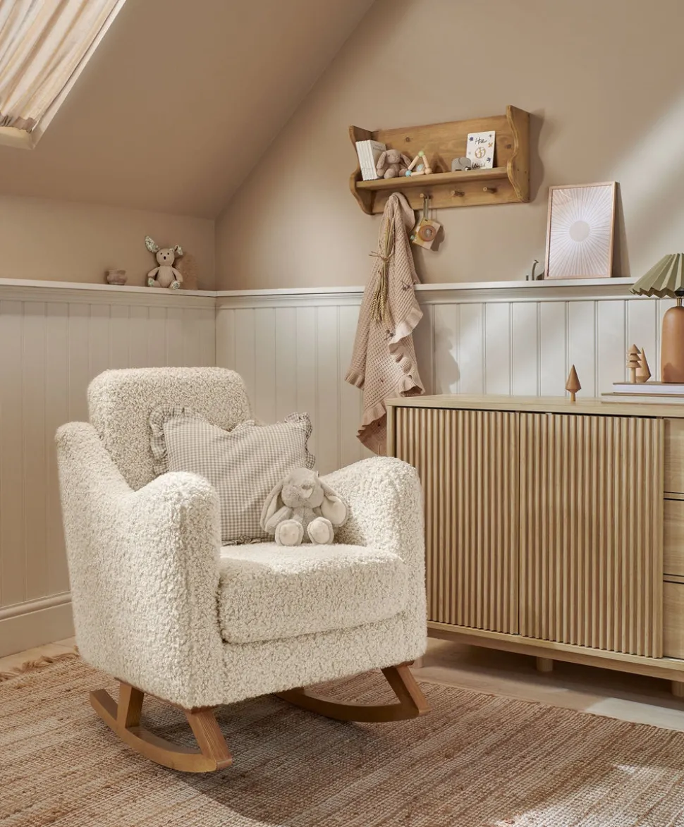 Bowdon Nursing Chair - Snow Teddy