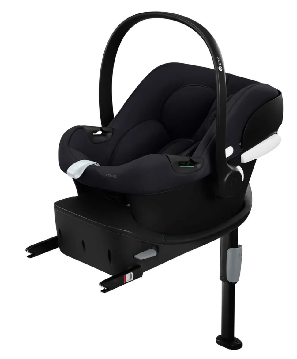 Bugaboo Cub Essential Pushchair Bundle With Cybex Aton B2 i-Size Baby Car Seat - Heritage Black