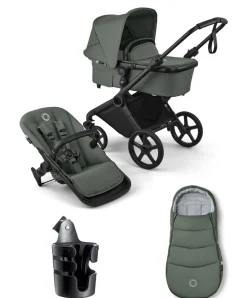 Bugaboo Cub Essential Pushchair Bundle - Forest Green