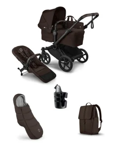 Bugaboo Donkey 6 Single Essential Pushchair Bundle (4 Pieces) - Cocoa Brown