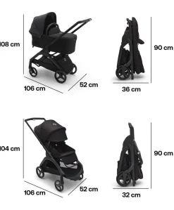 Bugaboo Dragonfly Complete Stroller Bundle With Maxi-Cosi Pebble 360 Pro² Car Seat & Base (8 Pieces) - Forest Green