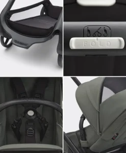 Bugaboo Dragonfly Complete Stroller Bundle With Cybex Cloud T i-Size Rotating Baby Car Seat & Base (8 Pieces)