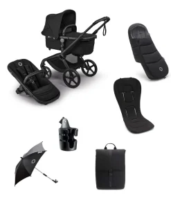 Bugaboo Fox 5 Renew Complete Pushchair Bundle (7 Pieces) - Heritage Black