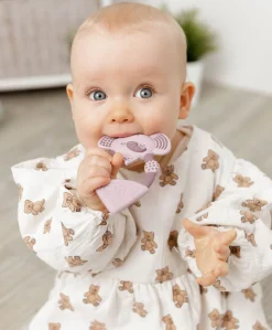 Cheeky Chompers Darcy the Elephant Teether - Dusky pink