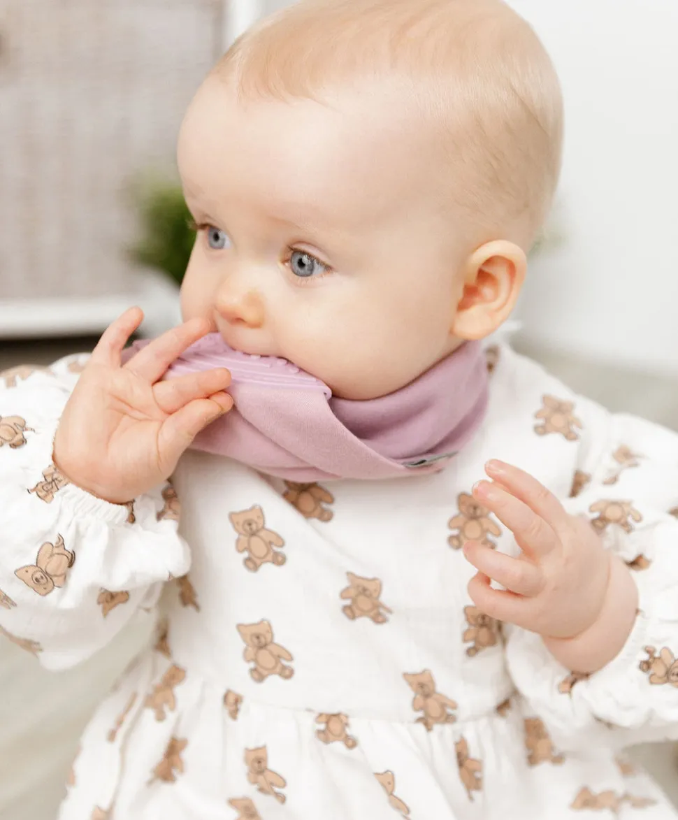 Cheeky Chompers Neckerchew - Dusky Pink