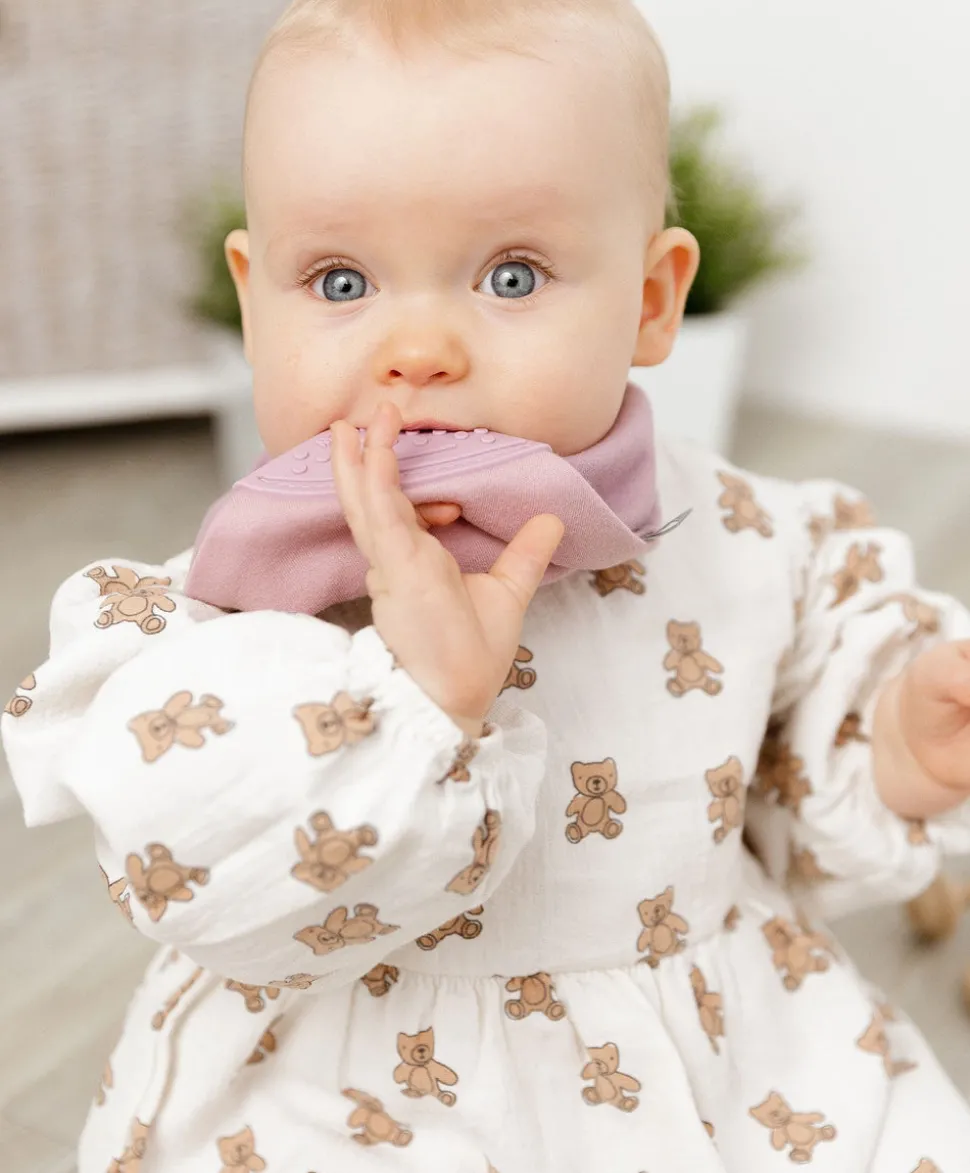 Cheeky Chompers Neckerchew - Dusky Pink