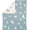Chenille Blanket - Blue Moon/Star