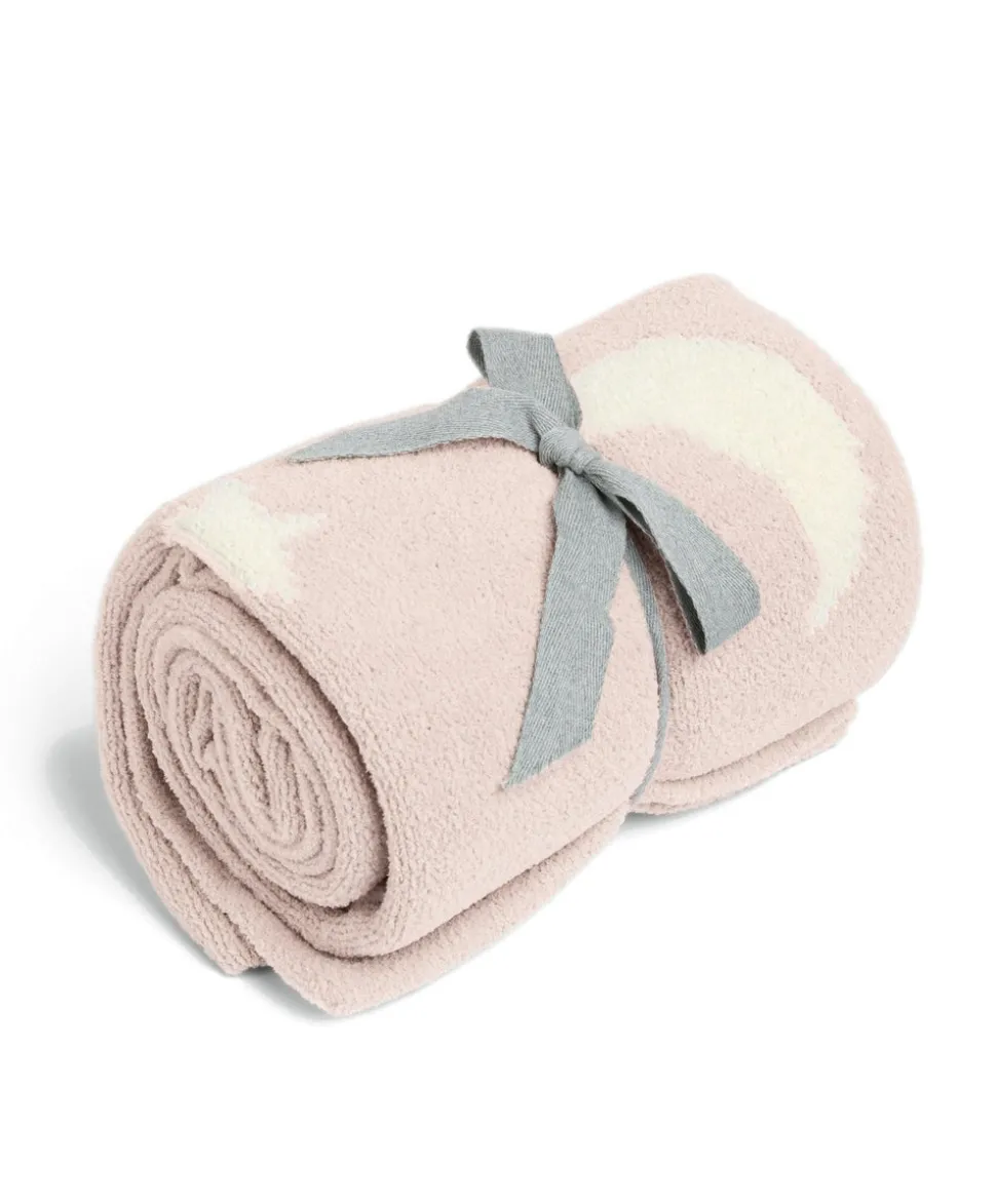 Chenille Blanket - Pink Moon/Star