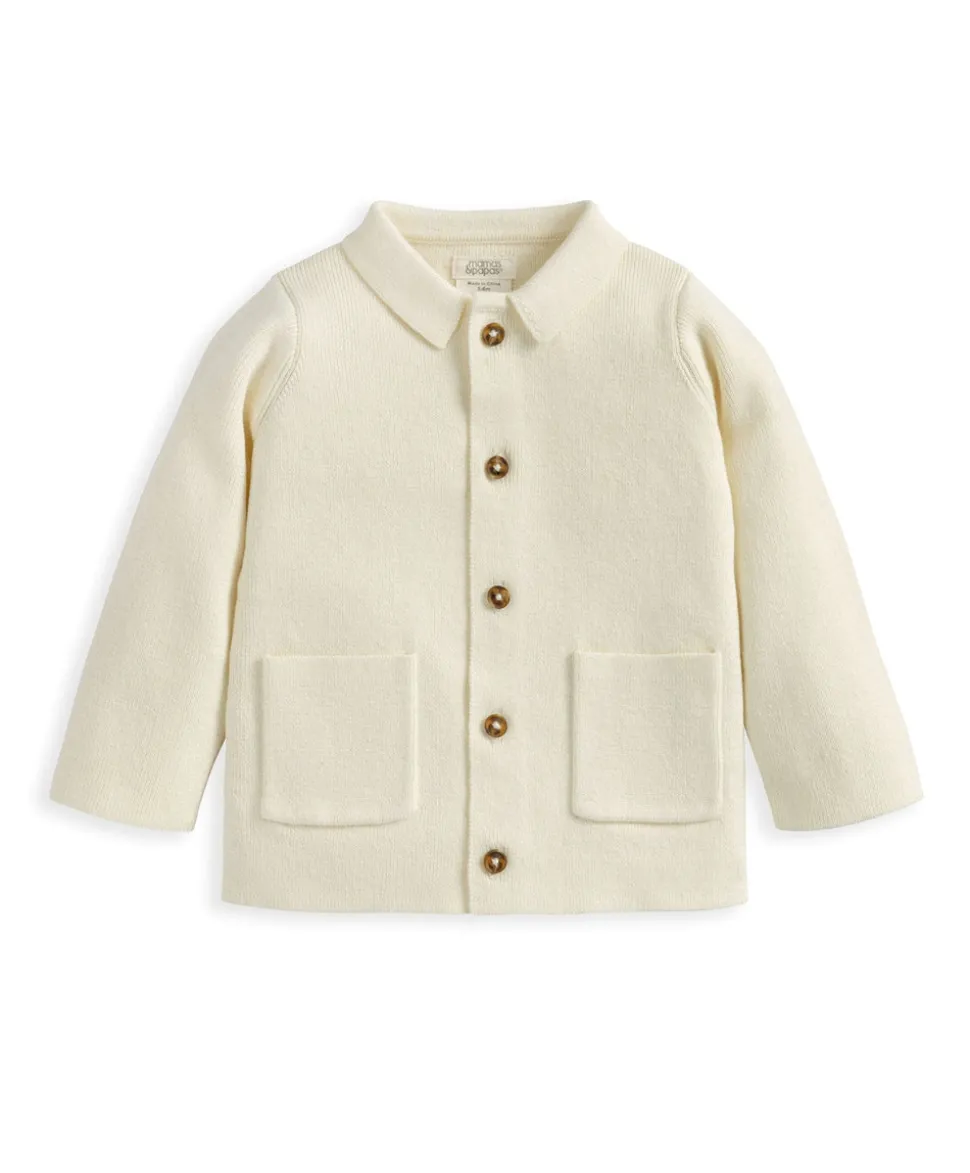 Collared Knitted Cardigan