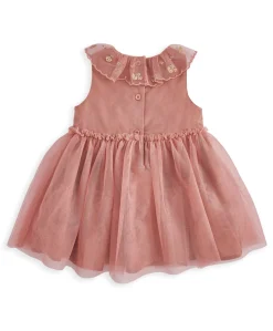 Collar Mesh Dress