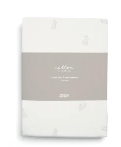 Cotbed Fitted Sheets (2 Pack) - Bunny