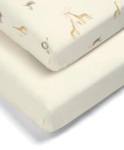 Cotbed Fitted Sheets (2 Pack) - Jungle
