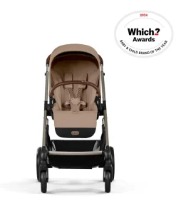 Cybex Balios Pushchair Bundle with Cybex Cloud T Car Seat (7 pieces) – Almond Beige