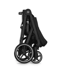 Cybex Balios Pushchair Bundle with Cybex Cloud T Car Seat (7 pieces) - Moon Black