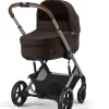 Cybex Balios S Lux Pushchair Bundle With Cybex Cloud T i-Size Rotating Baby Car Seat & Base (7 Pieces) - Chocolate Brown