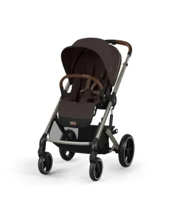 Cybex Balios S Lux Pushchair Bundle With Cybex Aton B2 i-Size Baby Car Seat & Base (7 Pieces) - Chocolate Brown