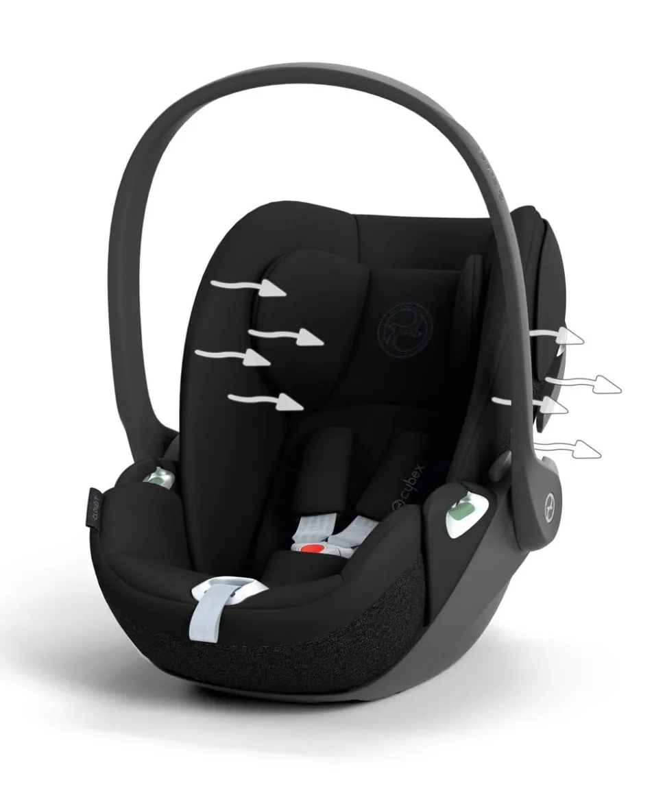 Cybex Cloud T i-Size Rotating Baby Car Seat & Base Bundle - Sepia Black
