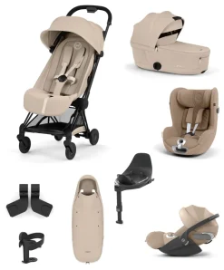 Cybex Coya Ultimate Pushchair With Cybex Cloud T Plus & Cybex Sirona T Baby Car Seat & Base