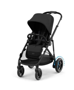 Cybex e-Gazelle S Electric Pushchair Bundle With Cybex Cloud T i-Size + Baby Car Seat & Base (7 Pieces) - Black