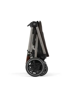 Cybex e-Gazelle S Electric Single to Double Pushchair Bundle with Cybex Cloud T+ i-Size Rotating Car Seat (7 Pieces) - Chocolate Brown