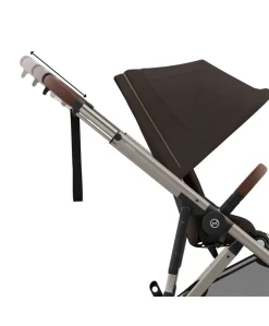 Cybex e-Gazelle S Electric Single to Double Pushchair Bundle (5 Pieces) - Chocolate Brown