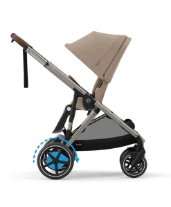 Cybex e-Gazelle S Electric Single to Double Pushchair - Almond Beige